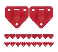 YARNOW 20pcs Universal Fire Extinguisher Hanging Brackets Wall Mount Hooks Heavy Duty Iron Holder for Office and Industrial Use Red