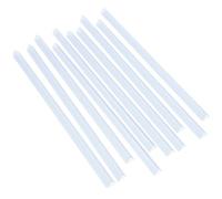 YARNOW 20pcs White Abs Binding Bars Slide Grip for Report Covers, Easy to Use and Organize Files, Stylish and Bright Colour, for School and Office Binders