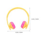YARNOW 20pcs Yellow Duck Mini Headset Accessories Tiny Headgear for DIY Dollhouse Decor Miniature Outdoor Tools Chic Desktop Ornament for Micro Sense and Handmade Decoration