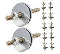YARNOW 24 Sets Bird Cage Screws with Nuts and Washers Retaining Bolts for Perch and Platform Fixing Bird Stand Hardware Kit for Parrots Chinchillas and Pets