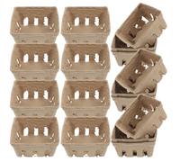 YARNOW 24pcs 3 Tier Serving Bowl Set Made of Paper with Simple and Elegant Design, Portable and Easy Access Fruit Storage Containers for Grocery Stores and Pantry Kitchen Organisation