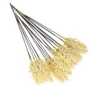 YARNOW 24pcs Artificial Flowers Silk Stalks for Room Decor Bouquet and Home Decoration, Adding Natural Atmosphere with Vivid Look, Delicate and Realistic Floral Arrangement Wheat Ear