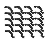 YARNOW 24pcs Cage Lock Snap Clips Small PET Cage Edge Attachment Enhanced Security Fasteners Black Plastic Buckle for Rabbit Hamster Sturdy and Portable