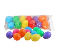 YARNOW 24pcs Plastic Easter Eggs for DIY Craft and Decoration Safe and Environmentally Friendly 6x4cm Colorful Easter Egg Shells for Organisation Activities