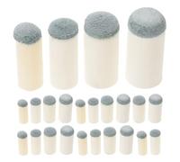 YARNOW 24pcs Pool Cue Tip Replacement Set Plastic Slip-on Caps, Inner Diameter 9mm to 13mm, Prevents Cue Stick Tips from Shifting, Easy Installation for Club and Home Billiard Play