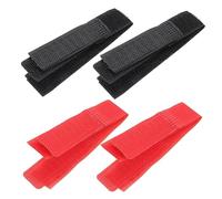 YARNOW 24pcs Rooster Collar Crowing Neck for Material Red Black Prevents Disturbing Noise Neighborhoods
