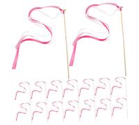 YARNOW 25pcs Decorative Fairy Wands with Ribbons and Lace Streamers for Weddings Birthday Parties Holiday Celebrations Photo Booth Props and Unique Party Favors