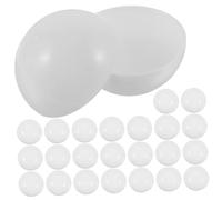YARNOW 25pcs Openable Lottery Balls for Parties White Raffle Drawing Ornaments Lightweight Compact for Entertainment Games Easy to Use Store