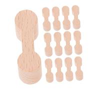 YARNOW 25pcs Wooden Dog Bone Train Track Connectors Wood Railway Adapter for Party Games Role Play and DIY Layouts Secure and Stable Connection for Railways