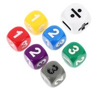 YARNOW 28 pcs Educational Math Teaching Dice with Calculation Signs for Early Learning Arithmetic for Addition Subtraction Multiplication Division Comfortable Grip Number Dice Game for