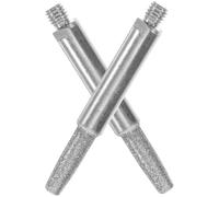 YARNOW 2Pcs 4.8Mm Chainsaw Grinding Stones Burr Grinding Bits Replacement Sharpening File Set for Manual Chainsaw Sharpeners Outdoor Power Tools Accessories