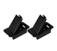 YARNOW 2pcs 9v Battery Box for Active Guitar Bass Pickups, Replacement Black Battery Holder Case with Cover and Anti-rattle Sponge, Electric Guitar and Bass Accessories