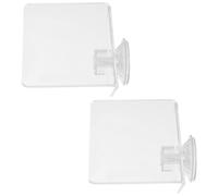 YARNOW 2pcs Acrylic Aquarium Suction Cup Plant Shelf for Fish Tank with Ledge Stand Water Plant Holder for Aquatic Eliminates Substrate Accumulation and Resists Water Flow Disturbances