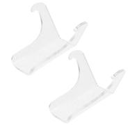 YARNOW 2pcs Acrylic Easel Holder Plate Display Stand Multi-functional and Easy to Carry for Home Decoration and Tea Party Collections