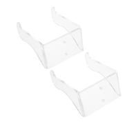 YARNOW 2pcs Acrylic Wall Mount Guitar Stand with Ukulele and Violin Holder Bracket, Universal Instrument Hanger for Acoustic and Electric Guitars, Space-saving Music Display Rack