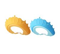 YARNOW 2pcs Adjustable Boy Girl Visor Hat Shower Cap Ear Defenders Newborn Bath Shampoo Hat for Boys and Girls Shower Cap Shield