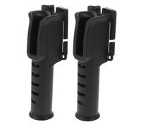 YARNOW 2pcs Adjustable Portable Fishing Rod Holder Waist Belt Lightweight Multifunctional Pole Inserter for Spinning and Casting Rods Handsfree for River Lake and Boat Fishing Black