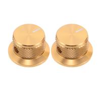 YARNOW 2PCS Aluminium Metal Guitar Potentiometer Knobs Rotary Volume Caps for Smooth Quiet Rotation Replacement for Amplifiers Mixers and Audio Devices