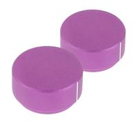 YARNOW 2pcs Aluminum Alloy Volume Control Knobs for Guitar and Audio Equipment Durable Potentiometer Caps Compatible with Various Interfaces for Enhanced Functionality and User