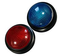 YARNOW 2pcs Answer Buzzers with Light and Distinct Sound Quick Response Plastic Hand Buttons for Classroom Quiz Games Party Activities Team Competitions and Interactive Game Shows