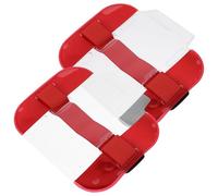 YARNOW 2Pcs Arm Badge Sleeve PVC Nylon Badge Protective Cover with Adjustable Armband Visual Window Sturdy and Light for Office Use