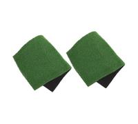 YARNOW 2PCS Artificial Grass Reptile Carpet Mats Soft Floating Turtle Basking Platform for Bearded Dragon Snake Lizard Tank Resting Dock