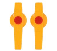YARNOW 2pcs Ball Valve Handle Plastic Replacement Lever Yellow Fits 20mm and 25mm Ball Valves Easy Installation