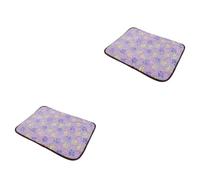 YARNOW 2pcs Bamboo Pet Mat Double-sided Dog Summer Cooling Mat Pad for Pet Bed Xl Cooling and Breathable