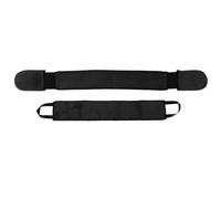 YARNOW 2pcs Bath Scrubber Strip Lotion Applicator Band for Self Tanner, Flocking, Black, for Shoulders and Neck, Cleans Pores