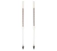 YARNOW 2pcs Baume Hydrometer 0-70 Degree - Glass Hydrometer for Liquid Density Measurement - Specific Gravity Meter for Brine, Syrup, and Food Processing