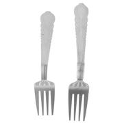YARNOW 2Pcs Bend Fork Props for Magician Tricks Easy to Learn Close Up Gimmicks for Street Performances Mind Bending Forks for Beginners Professionals