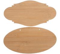 YARNOW 2pcs Blank Bamboo Plaques Hanging Signs Unfinished Door Plaques with Unique and Refined Design for Daily Life Decoration