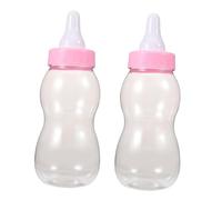 YARNOW 2Pcs Bottle Coin Bank for Boys and Girls Plastic Milk Bottle Piggy Bank for Showers and Party Favors Jumbo Size for Saving Money