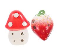 YARNOW 2pcs Boys and Girls Beginner Ceramic Ocarina Instrument Musical Toys for Boy Girl Learning Portable Ocarina for and