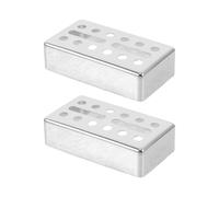 YARNOW 2pcs Brass Humbucker Guitar Pickup Covers for Electric Guitar, 70x39mm Size, Silver Colour, Enhances Sound Clarity and Consistent Resonance, Suitable for Studio Recording and Stage