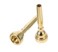 YARNOW 2pcs Brass Trumpet Mouthpiece Replacement Labor-saving Design for Music Classes and Live Shows Essential Trumpet Supplies for Instrument Accessories