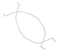 YARNOW 2pcs Bucket Handles Galvanized Iron Sturdy Support Sturdy Bucket Handle Replacement Silver Pail Accessory Set of Accessories for Backup Use