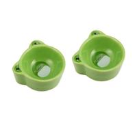 YARNOW 2pcs Cartoon Ceramic Pet Feeding Bowl for Small Animals Non-tipping Food Basin for Hamsters Guinea Pigs and Easy to Clean Design for Wet and Dry Food