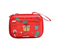 YARNOW 2pcs Cartoon Christmas Coin Purse, Tinplate Mini Wallet with Zipper Enclosure, Square Shape, Red Colour, Keeps Candy and Cash Safe, Holiday Purse for Christmas