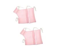 YARNOW 2pcs Cat Bath Bag Adjustable Rope Bathing Solution Breathable Mesh Scratch Proof for Cats