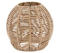 YARNOW 2pcs Ceiling Pendant Lighting Woven Weave Wicker Pendant Lamp Hanging Ceiling Light Lamp Shade Rustic Wicker Chandelier Bird Lampshade Rope Pendant Light for Bar Rattan