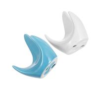 YARNOW 2pcs Ceramic Ocarina Holder Stand for 6 12-hole Instruments - Sturdy Musical Flute Display Base for Desk - Ocarina Support Accessory for Wind Instrument Showcases