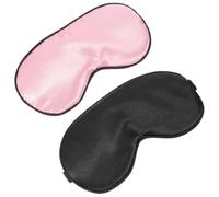 YARNOW 2pcs Convenient Eye Mask Sleep Cover with Imitated Silk Fabric, Lightweight and Comfortable to Wear, for Conferences and Light Disturbance, Simple Colour Design