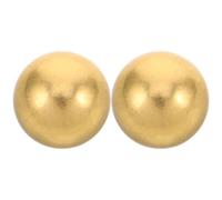 YARNOW 2Pcs Copper Birdbath Sphere for Garden Pond - 2Cm Solid Lead-Free Brass Balls - Outdoor Decorative Spherical Water Purification for Backyard Bird Baths and Yard Décor