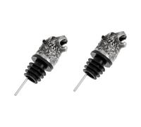 YARNOW 2pcs Cow Head Wine Bottle Pourer Alloy Material Airtight Seal Enhance Wine Flavor Perfect for Long-time Use