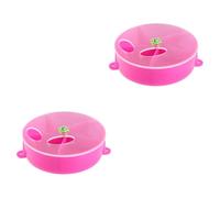 YARNOW 2pcs Creative Parrot Feeding Box Bird Feeder Toy Foraging Parrot Bowl Chew Toy Color