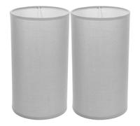 YARNOW 2pcs Cylinder Lampshades for Table Lamps, Cloth Material Eye Protection and Easy Maintenance, for Bedroom and Dining Room Decor
