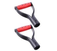 YARNOW 2Pcs D Handle Replacement for Shovel and Fork Garden Tool Accessories with Plastic Grip for Effective Digging and Raking