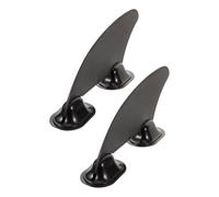 YARNOW 2pcs Detachable Plastic Surfing Fins Replacement Paddleboard Tail Fins for Inflatable Kayak and Surfboard Removable Paddle for Water Sports