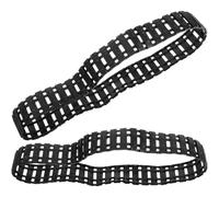 YARNOW 2Pcs DIY Plastic Tank Tracks Replacement Parts for Rc Tank Model, 210Mm Remote Control Robot Track Wheels for Military Vehicle Assembly and Repair